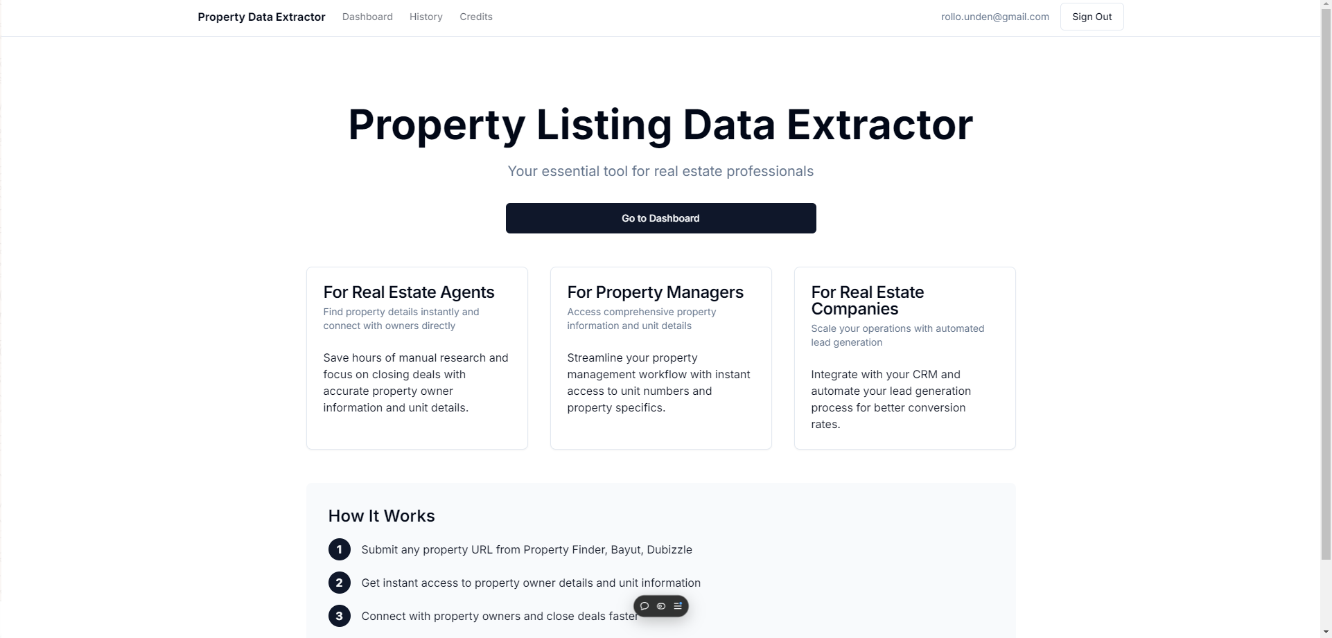 Property Scraper Web App Preview